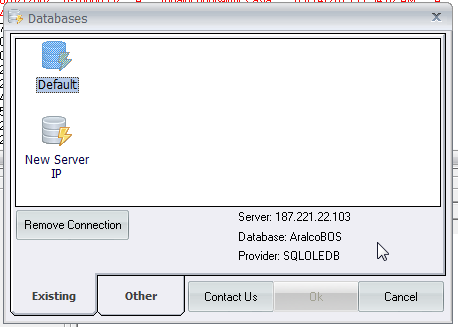 Back Office startup with multiple entries in Aralco.ini file.